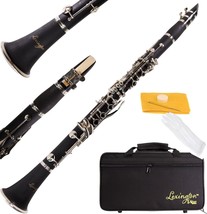 Clarinet With Mouthpiece, Hard Case, Cork Grease, Gloves, And Other, 17 Keys. - $148.92