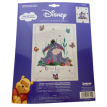 Disney Eeyore &amp; Butterflies Birth Announcement Counted Cross Stitch Kit ... - £39.17 GBP