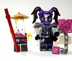 Minifigure Custom Toy Master Wu and the Oni Mask of Hatred Ninjago set o... - $10.50