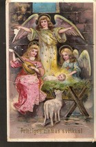 Old Postcard Christmas New Year Angel Jesus Birth Lamb Import EAS-
show origi... - £6.16 GBP
