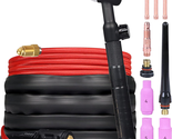 TIG Welding Gun, WP-17V Argon TIG Torch with 13-FT Red Air Hose and 10-2... - $110.05