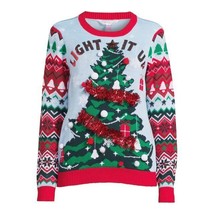 No Boundaries Junior&#39;s Christmas Sweater Size M (7-9) Color Red - £17.07 GBP