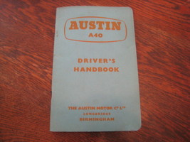 Austin-Healey A-40 Drivers Handbook May 1958 BMC Ltd Pub. - £5.58 GBP