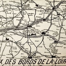 Chateaux Des Bords De LA Loire Mini Map Antique c1920s Info Page PCBG7C - $19.99