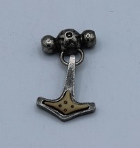Thor&#39;s Hammer Pendant Vintage 1997 Alchemy Spirit English Pewter No Necklace - £22.17 GBP