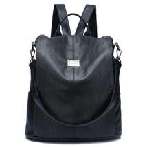 FR Fashion Co. 14&quot; Women&#39;s Anti-Theft Mini Leather Backpack - £39.95 GBP