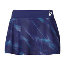 Asics Women&#39;s Match Graphic Skort Navy Tennis Skirts Asian Fit NWT 2042A237411 - £48.84 GBP