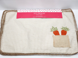 Isaac Mizrahi Easter Gingham Pocket Utensils Check Fabric Placemats Set ... - $32.99