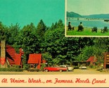 Vtg Chrome Postcard Union Washington Hood Canal - Walt&#39;s Robin Hood Lodg... - $8.86