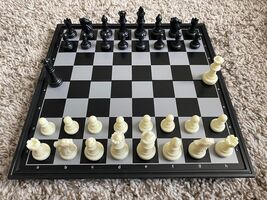 Chess Set with Folding Magnetic Travel Games Board 9.92&quot; x 9.92&quot; x 0.70&quot; - $17.82