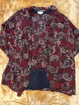 Vintage Coldwater Creek Paisley Blouse And Jacket XL - £12.20 GBP