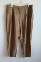 Chico&#39;s 1.5 (M 8) Brown Soft Skimmer Ankle Pants Tencel Lyocell - £21.26 GBP