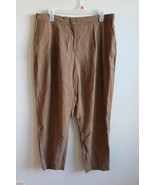 Chico&#39;s 1.5 (M 8) Brown Soft Skimmer Ankle Pants Tencel Lyocell - £21.07 GBP