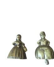 Vintage Brass Antwerpen Bells Set Of 2 Man And Wife - $14.00