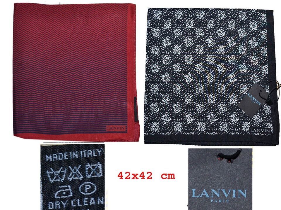 Primary image for LANVIN Men's Scarf 100% Silk Made In Italy Choose one LV01 T0G