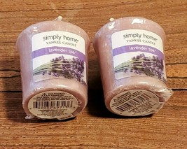 Simply Home Yankee Candle Set of Two (2) Lavender Spa 1.7 oz. Candles (NEW) - £6.23 GBP