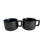 STARBUCKS Reserve Roastery CHICAGO 10 oz Black Mug Set of 2 New In Box - $41.40 CAD