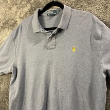 Polo Ralph Lauren Polo Shirt Mens Extra Large Grey Preppy Vintage Y2K Ac... - £8.24 GBP