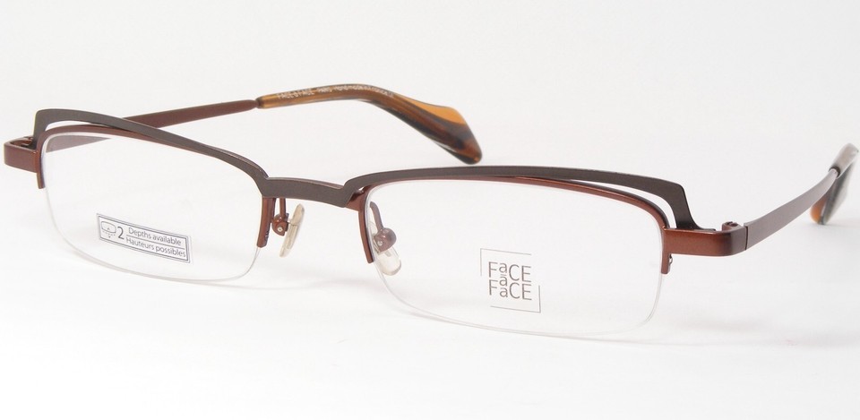Face a Face LUCKY 2 9210 Brown UNIQUE RARE EYEGLASSES GLASSES 52-20-143m... - $178.20