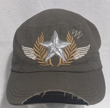&quot;Star With Wings&quot; Green Cap - Pre-owned - See Photos - £11.65 GBP