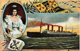 c1980 Kronprinzessin Cecile Kaiser Class Ship Repro 1900s Ad ONRS Postcard - $6.99