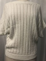 Cynthia Rowley Women&#39;s Sweater White Short Sleeve Size XS - $23.51