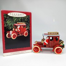 Shopping with Santa Here Comes Santa 1993 Hallmark 20 yrs of Keepsake Ornament  - £11.76 GBP