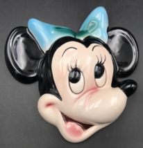 60s Walt Disney Productions Cuernavaca Minnie Mouse Ceramic Wall Hanging Plaque - £52.37 GBP