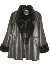 Coldwater Creek Women&#39;s Winter Church mettalic A-line Coat Jacket size M $230 - $168.29