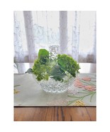 Vintage Crystal Pressed Glass Basket Brides,  Sawtooth Edge - $28.00