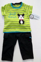 Buster Brown Best Friend Dog 2 Piece Baby Boy Outfit Shirt Pants 12 Months - £7.96 GBP