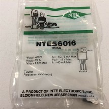 (1) NTE56016 TRIAC, 25 Amp - £6.28 GBP