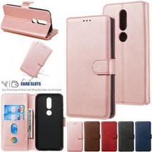 For Nokia 3.2/4.2/7.1 Magnetic Flip Luxury Leather Slim Wallet Card Case Cover - £47.88 GBP