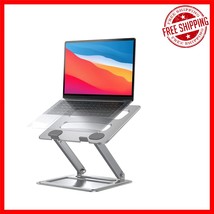 Compact Travel Laptop Stand – Adjustable Riser for 17.3inch Laptops, Silver - $31.03