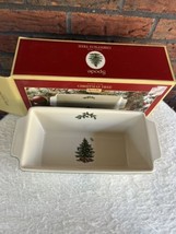 Spode Christmas Tree Loaf Pan Bread 11-3/4&quot; x 5-1/2&quot; Holiday Table Decor... - $32.30