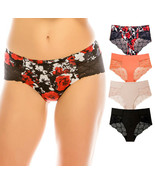 B2Body Women&#39;s Elastic Waist Beautiful Lace Panties Underwear Pack Of Fo... - £14.95 GBP+