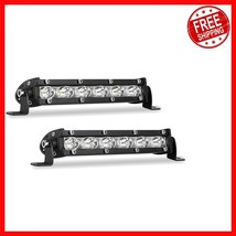 7-Inch 60W LED Light Bar Pods - 10,000 Lumens Waterproof Off-Road Combo ... - $38.60