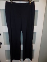 Ann Taylor Navy Blue W/Pinstripe Curvy Trouser Pants Size 10 Women&#39;s NEW - $683.02 MXN