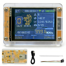 Bitcoin Miner NerdMiner Lottery Miner ESP32 1010 KH/s Solo Miner BTC Mac... - $32.99