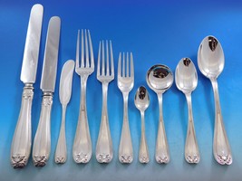 Colonial by Tiffany Sterling Silver Flatware Set Service 179 pcs Fitted Chest - £29,639.03 GBP