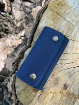 Personalized Leather Keychain Wallet. Custom Key Holder Pouch Wallet - $35.00