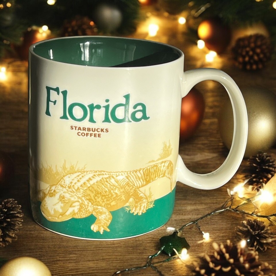 Florida 2011 Starbucks Collector&#39;s Series 16 oz Coffee Mug Cup Gator All... - $19.99