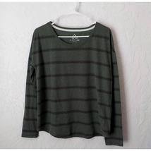 Alpine Design Casual Green Stripes T-Shirt Long Sleeves Men size Medium - £9.85 GBP