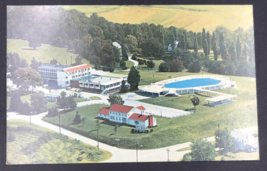 Vintage Mountain View Inn Greensburg PA Aerial Postcard Pennsylvania - £6.08 GBP