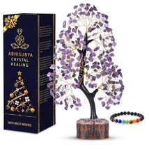 Amethyst Crystals, Crystal Tree - Chakra Stones - Tree of Life - Bonsai ... - £31.31 GBP