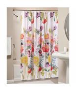 D&amp;H 1 Piece Girls Red Pink Yellow Floral Pattern Shower Curtain, Polyest... - £39.59 GBP