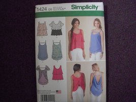 Simplicity Creative Patterns Misses&#39; Pullover Tops with Back Interest, D5 (4-6-8 - £3.06 GBP