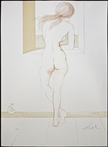 SALVADOR DALI &quot;Nus / Nude&quot; Original HAND SIGNED Lithograph, Woman at Window - £8,683.43 GBP