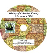 1880 History &amp; Genealogy of COLUMBIA County Wisconsin WI - £4.69 GBP