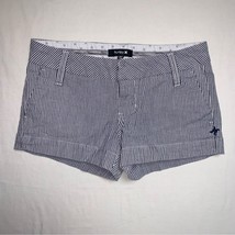Hurley Striped Shortie Shorts Women’s 00 Booty Beach Short Pinstripes  - $27.72